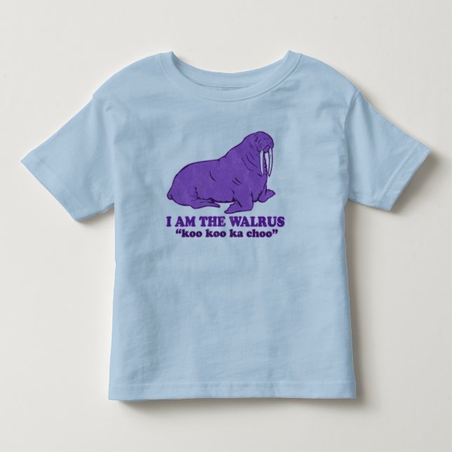 Mig förmiddag valrossT-tröja T-shirt (Framsida)