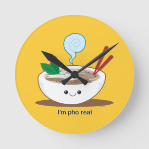 Mig förmiddag verkliga Pho Rund Klocka