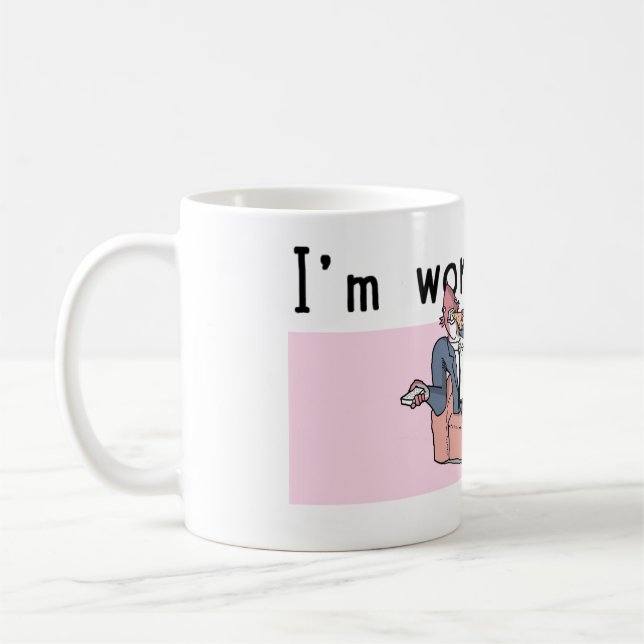 Mig förmiddagarbete på det mugg (Vänster)