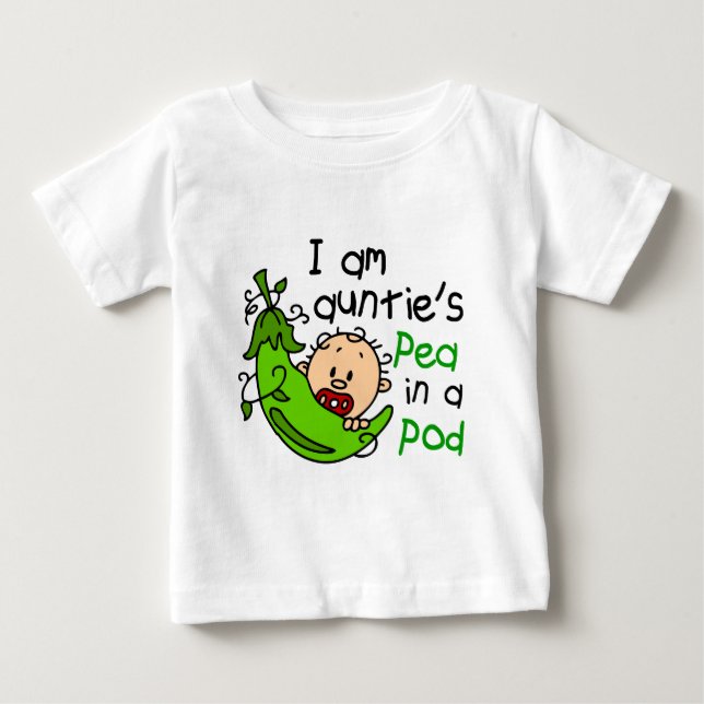 Mig förmiddagaunties Ärta I En Pod Tee Shirt (Framsida)