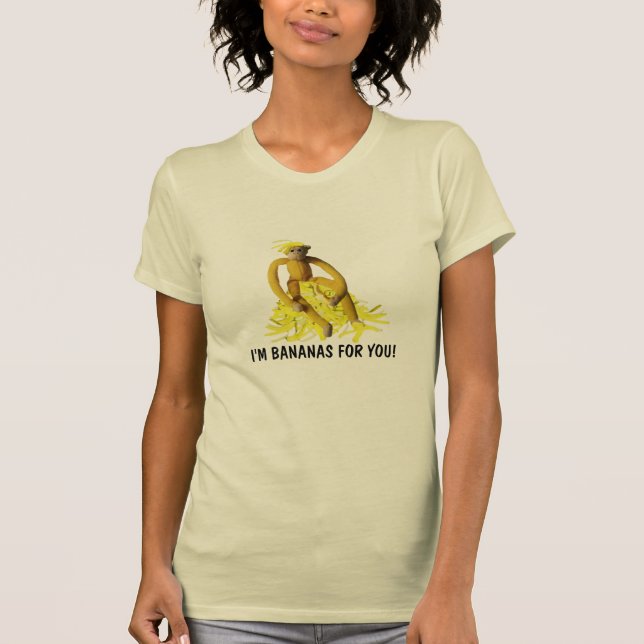 Mig förmiddagbananer för dig t-shirt (Framsida)