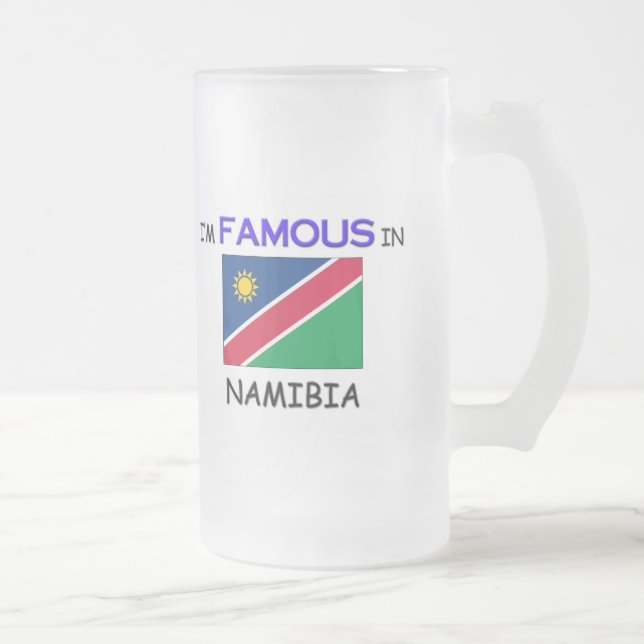 Mig förmiddagberömd i NAMIBIA Frostat Ölglas (Höger)