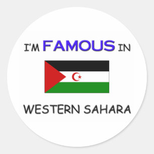 Mig förmiddagberömd i WESTERN SAHARA Runt Klistermärke