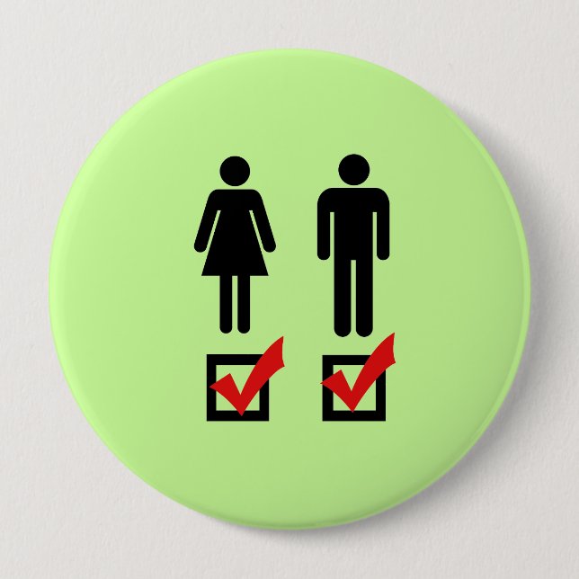 Mig förmiddagbisexuell person knapp (Framsida)