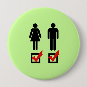 Mig förmiddagbisexuell person knapp