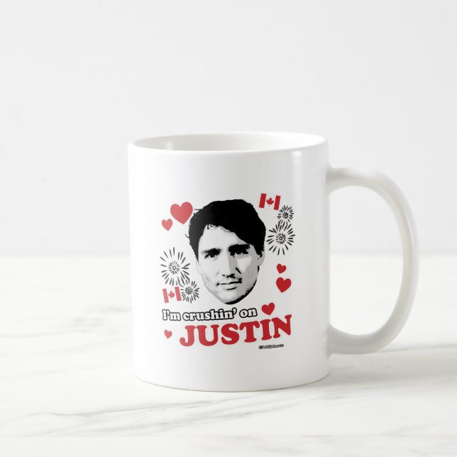 Mig förmiddagcrushin på Justin - .png Kaffemugg (Höger)