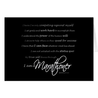 Mig förmiddagen en Marathoner - skriva Hälsningskort