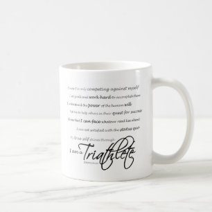 Mig förmiddagen en Triathlete - skriva Kaffemugg