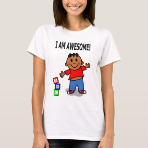 MIG FÖRMIDDAGFANTASTISK! Gullig tecknadpojke T-shirt