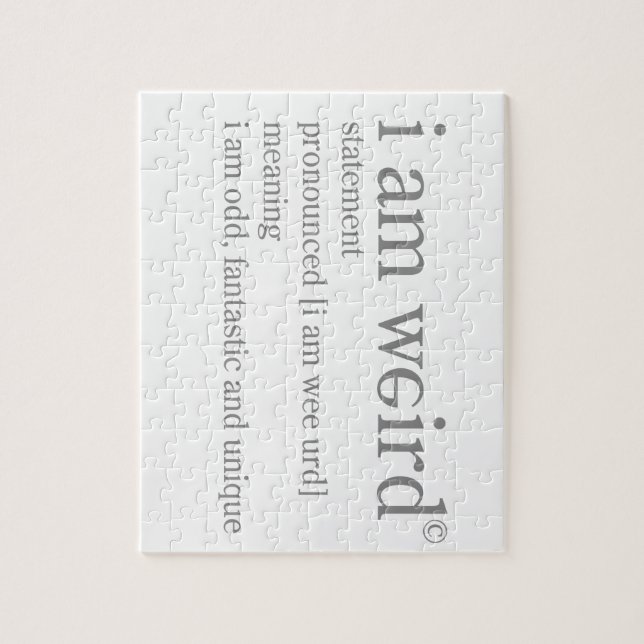 Mig förmiddagkonstig pussel (Vertikal)