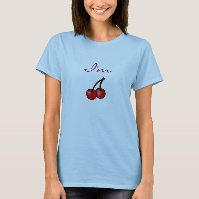 Mig förmiddagkörsbär tee shirt (Framsida)