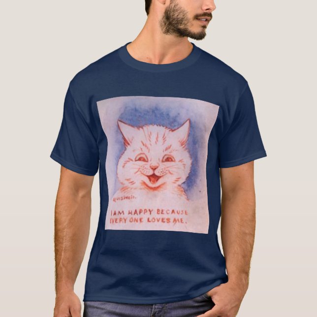 Mig förmiddaglycklig därför att t-shirt (Framsida)