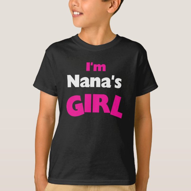 Mig förmiddagNanas flicka Tee Shirt (Framsida)