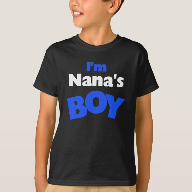 Mig förmiddagNanas pojke Tee Shirt (Framsida)