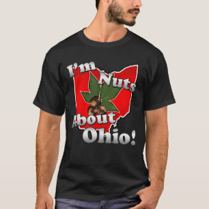Mig förmiddagnöt om Ohio, roligt rött Buckeyen Tee Shirt