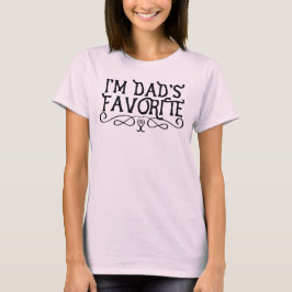 Mig förmiddagpappa favorit- dotter t-shirt