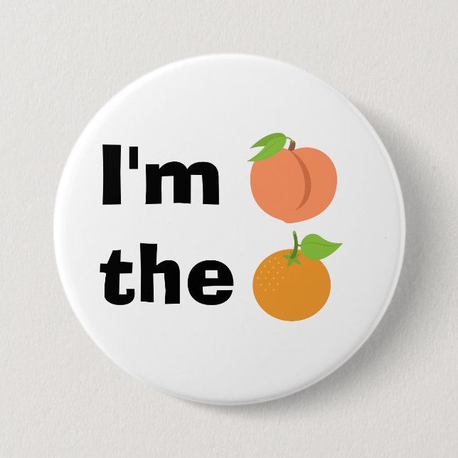 Mig förmiddagpersika orangen knapp (Framsida)