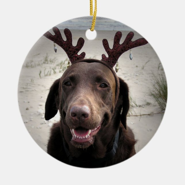 Mig förmiddagredo julgransprydnad keramik (Framsidan)