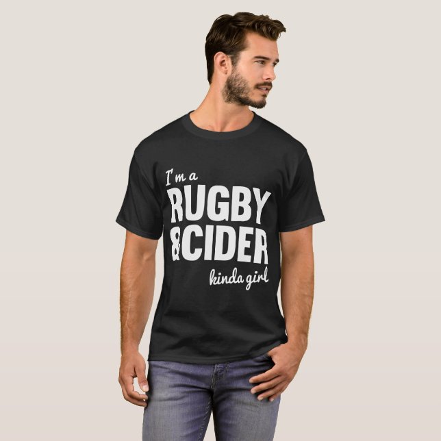 mig förmiddagrugby och cidervetenskap t shirt (Hel framsida)