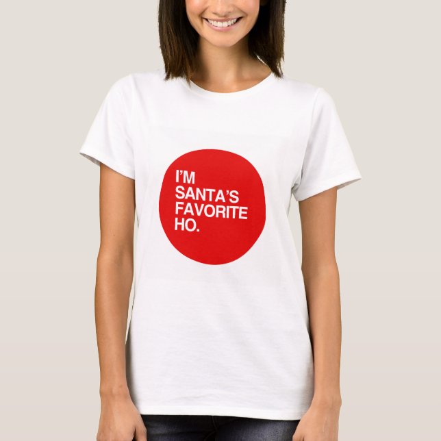 Mig förmiddagSANTAS FAVORIT HO T-shirt (Framsida)