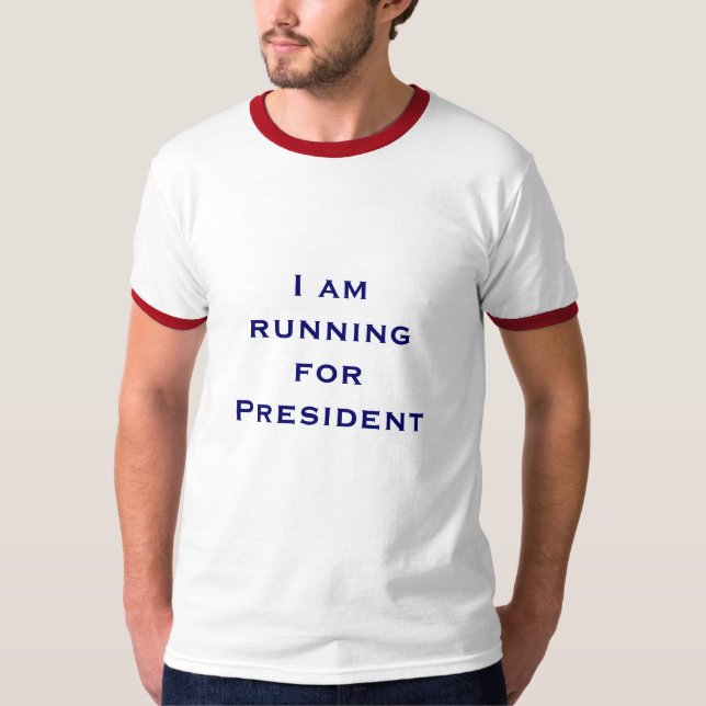 Mig förmiddagspring för president t-shirt (Framsida)