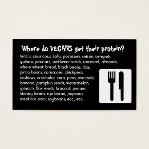 Mig förmiddagVegan: Protein Visitkort