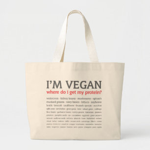Mig förmiddagVegan: Var får jag mitt protein? Jumbo Tygkasse