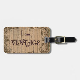 Mig förmiddagvintage bagagebricka