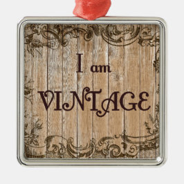 Mig förmiddagvintage julgransprydnad metall