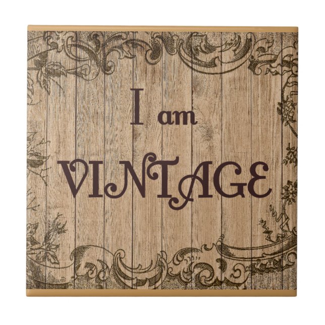 Mig förmiddagvintage kakelplatta (Framsidan)