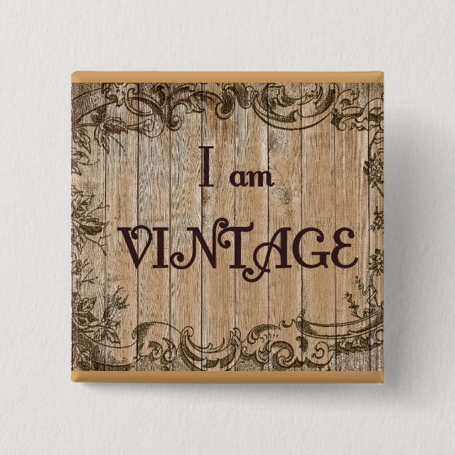 Mig förmiddagvintage knapp (Framsida)