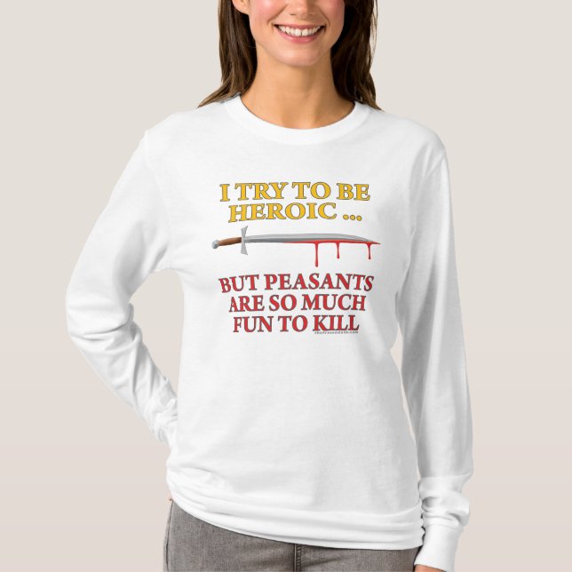 Mig försök att vara heroiskt t shirt (Framsida)