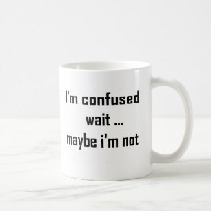 Mig förvirrad förmiddag kaffemugg
