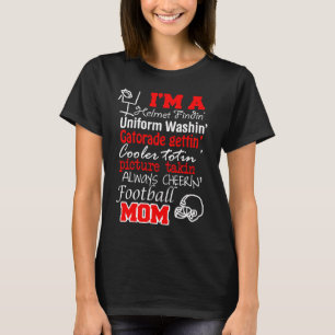 Mig FOTBOLLMAMMA för förmiddag ALLTID GLÄDJANDE T Shirt
