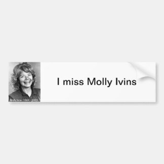 Mig Fröcken Molly Ivins Bildekal