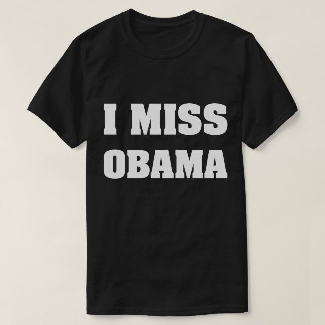 Mig Fröcken Obama Anti trumf Tee Shirt (Design framsida)