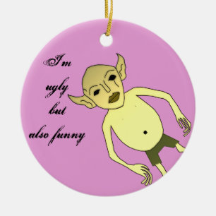 Mig ful förmiddag men också roligt julgransprydnad keramik