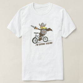Mig gående Viking för förmiddag roligt ordlekt T Shirt