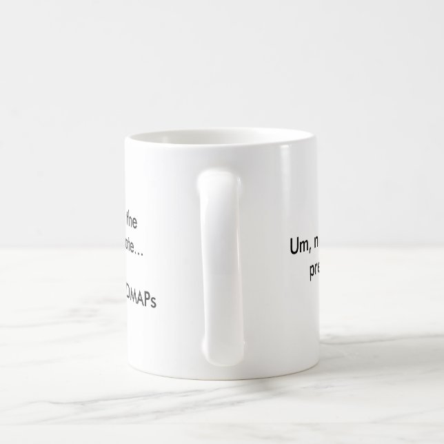 Mig gravid #darnFODMAPsmugg för förmiddag inte Kaffemugg (Handtag)