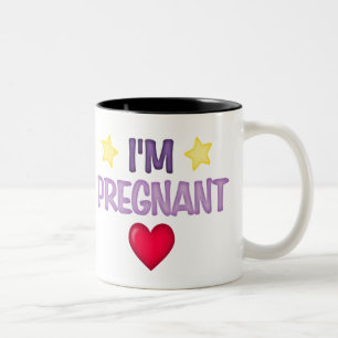 Mig gravid förmiddag Två-Tonad mugg