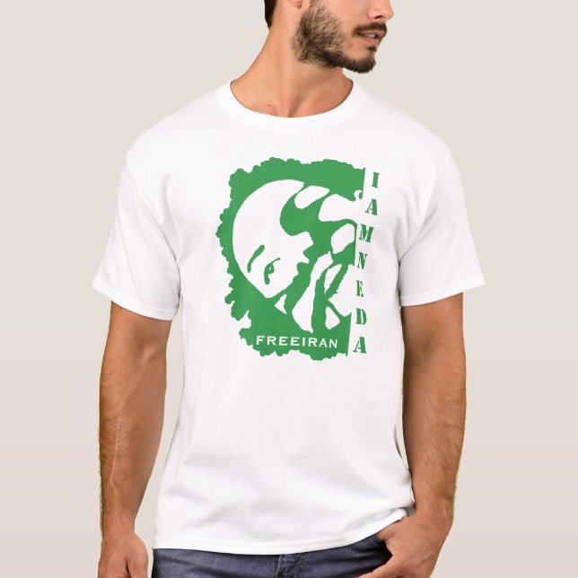 mig grön t-skjorta för förmiddagneda iran t-shirt (Framsida)