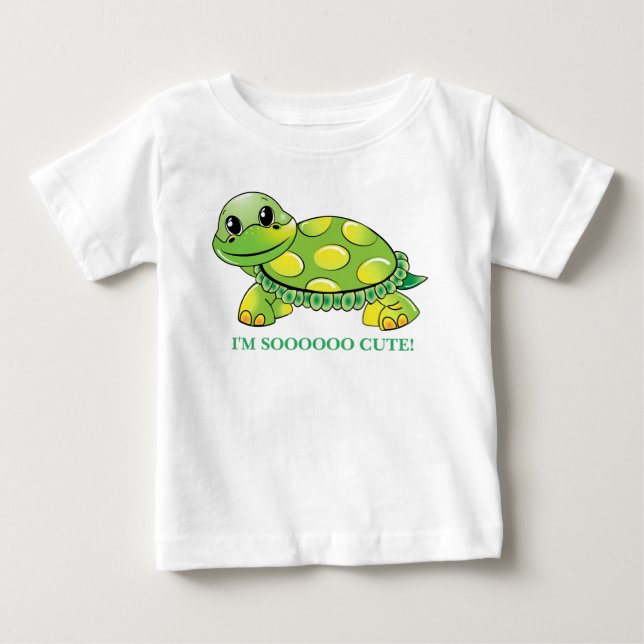 "Mig GULLIG förmiddag SOOOOO!",  Babysköldpadda Tröja (Framsida)
