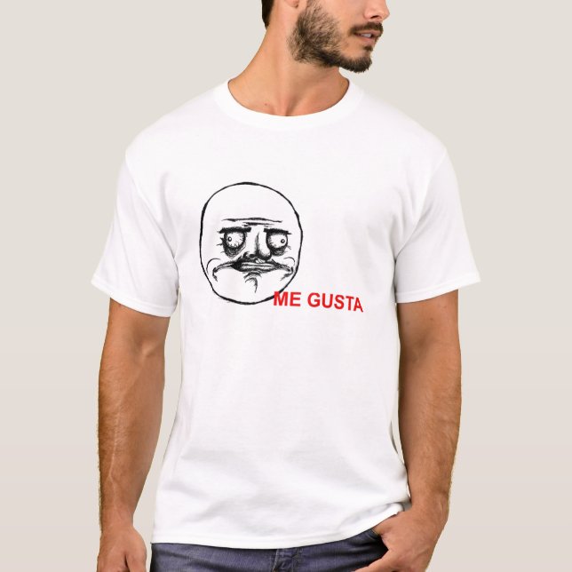mig gusta t-shirt (Framsida)