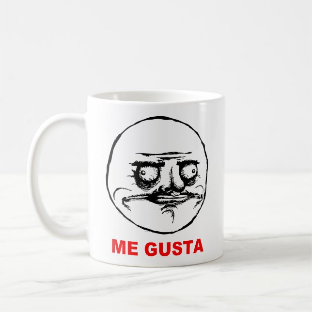 Mig Gusta (text) Kaffemugg (Vänster)