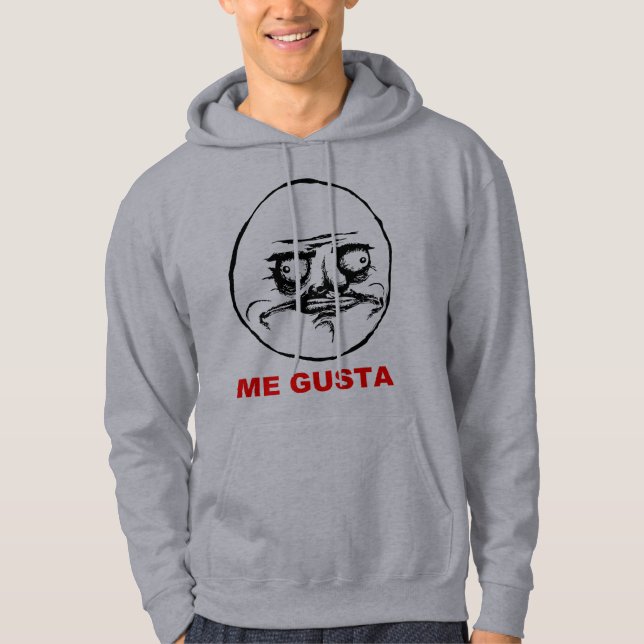 Mig Gusta ursinneansikte Meme Munkjacka (Framsida)