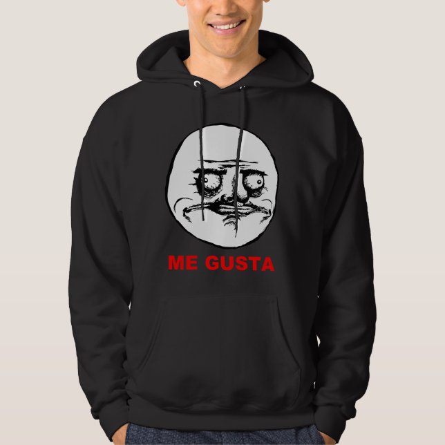 Mig Gusta ursinneansikte Meme Sweatshirt (Framsida)