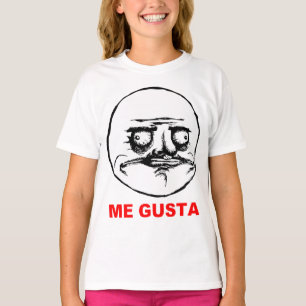 Mig Gusta ursinneansikte Meme Tee Shirt