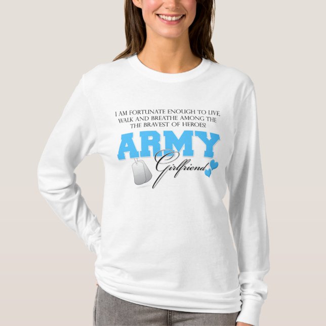 Mig gynnsam förmiddag - arméflickvän tee shirt (Framsida)