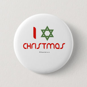 Mig Hanukkah julgrönt Knapp