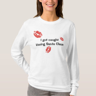 Mig har fångad kyssande jultomten t shirt